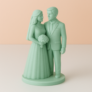 Figura de novios en 3D