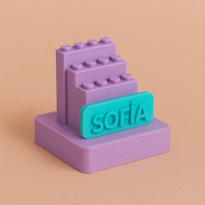 Expositor personalizado con nombre